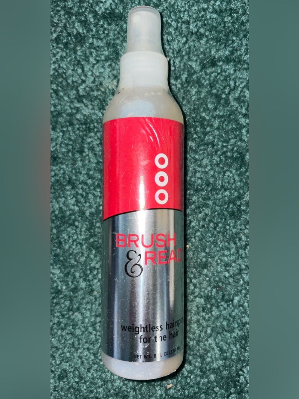 Brand New Factory Sealed Brush & Ready Weightless Hairspray 8 fl oz Flexible Hol